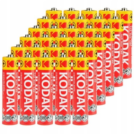 Kodak AAA zinkovo-uhlíková batéria (R3) 30 ks.