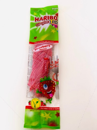 Haribo Špagety Kyslé jahodové želé 200g