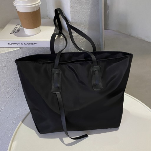 VEĽKÁ ČIERNA DÁMSKA TAŠKA Shopper Priestranná taška cez rameno