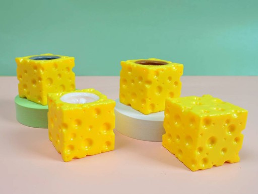 Gniotek myš v syre senzorická antistresová Squishy pop-up CHEESE