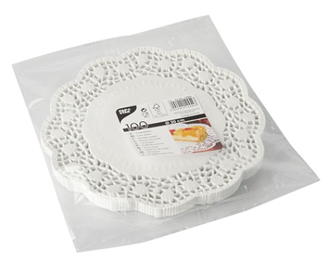 Prelamované papierové obrúsky na ozdobné torty, okrúhle torty, 20 cm, 100 ks