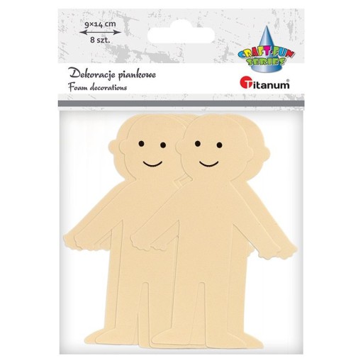 Penové dekorácie Postavičky 14cm 8ks Titán