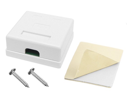 Zásuvka 2x RJ45/8P8C UTP cat.5E povrchové LSA kontakty