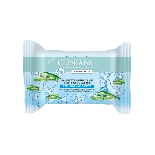 Clinians Hydra Plus odličovacie obrúsky s aloe 25 ks.