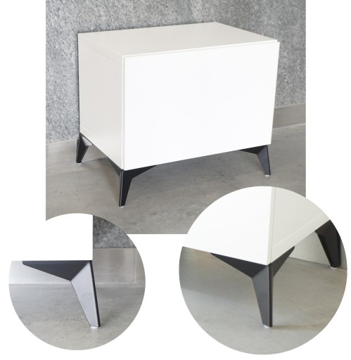Nábytková noha 13 cm, moderná hviezdicová noha, čierna noha, loft
