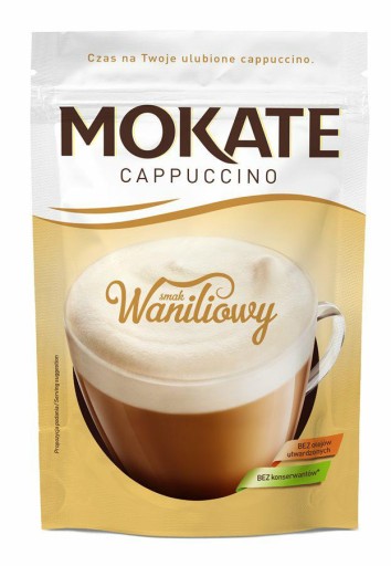 MOKATE cappuccino s príchuťou vanilka 110g