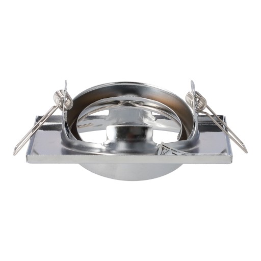 SADA Štvorcovej HALOGÉNOVEJ ŽIAROVKY, CHROME EDO + LED ŽIAROVKA