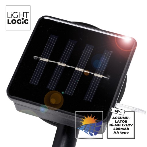 LANOVÁ LED solárna girlanda, jutové lano 3m IP44 WW