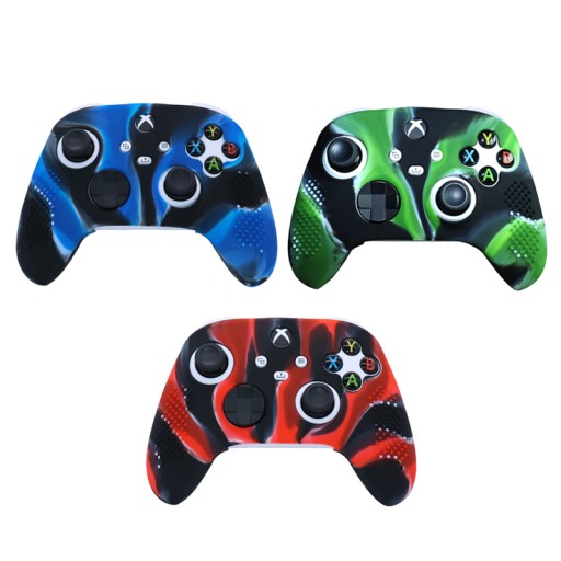 Silikónové puzdro IRIS, kryt podložky pre Xbox Series, červené a čierne
