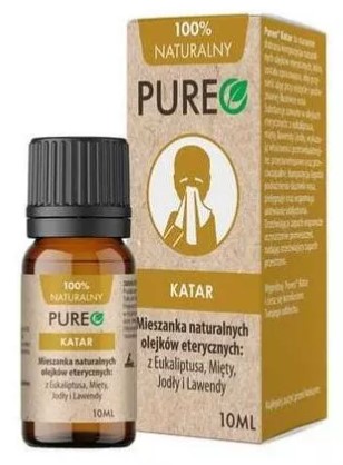 Pureo catarrh prírodné esenciálne oleje eukalyptus mäta jedľa levanduľa