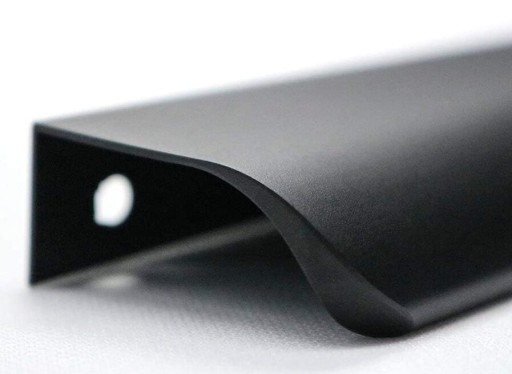 hranová úchytka 150mm MATTE BLACK MODERN nábytková úchytka