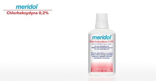 meridol CHX ústna voda s chlórhexidínom 0,2% 300 ml