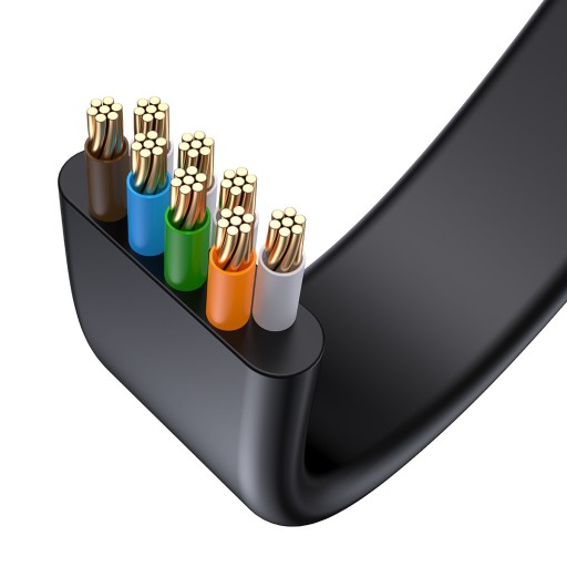 BASEUS PLOCHÝ SIEŤOVÝ KÁBEL RJ45 LAN 1000 Mbps INTERNETOVÝ KÁBEL 2m