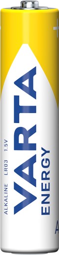 8x VARTA ENERGY AAA LR03 1,5V ALKALICKÁ BATÉRIA