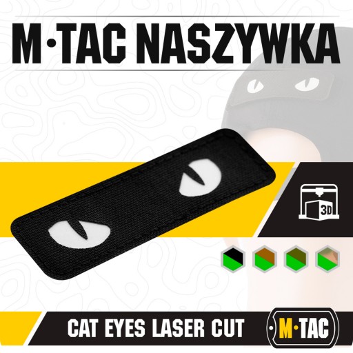 NÁPRAVA FLUOREZENTNÝ ZNAK M-TAC CAT EYES CORDURA LASER REZ 25X80 MM