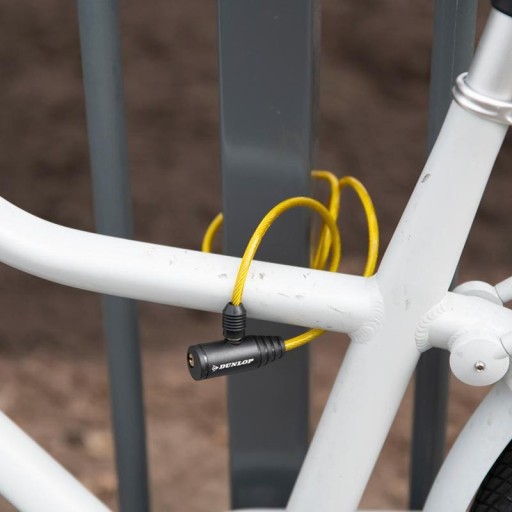 Špirálový zámok na bicykel Dunlop E8711252082585_YELLOW