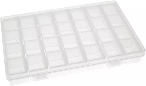 Organizér 17x11x2,7 cm, 28 priehradok, krabička na lieky OR30