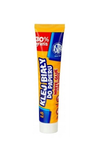 ASTRA BIELY LEPIDLO NA PAPIER V TUBE 45ml