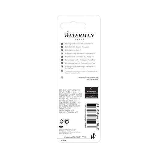Náplň do guľôčkového pera Waterman Blue F