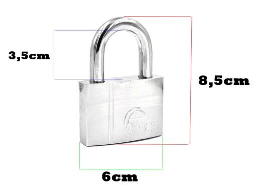 VISIACI ZÁMOK PRETOR YOKE 60 MM VYZTUŽENÝ NEREZ