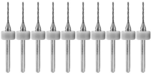 10ks MINI VŔTAČKY 0,9mm PRESNÉ CNC WIDI