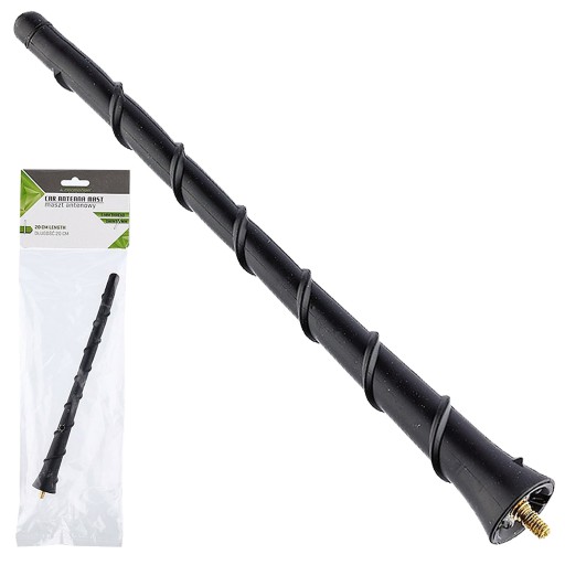 Anténny stožiar 20 cm s opletom, závit 5 mm