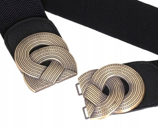 Široký retro dámsky opasok s elastickým pásom Boho šaty s elastickým pásom