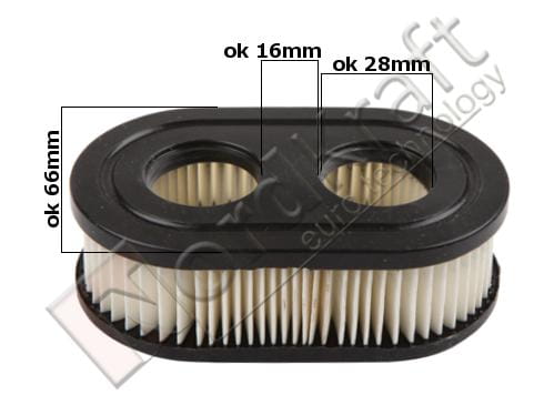 VZDUCHOVÝ FILTER PRE BRIGGS MODEL 09P702 550e 550ex