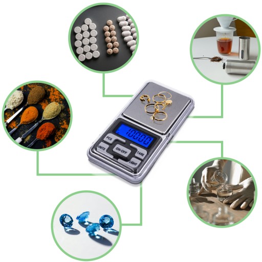 ELEKTRONICKÁ VÁHA NA ŠPERKY 0,01- 200g LCD VÁHA