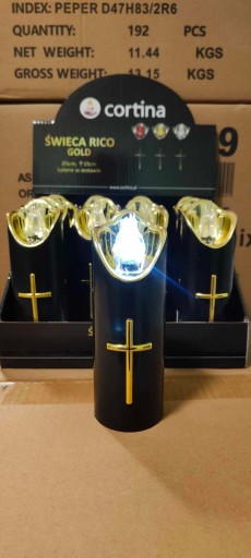 Cortina RICO 15cm LED vložka do sviečky Biele svetlo