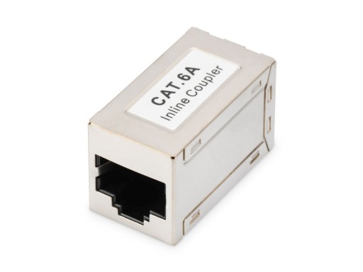 Priechodný adaptér RJ45/RJ45 1:1 tienená kategória 6A