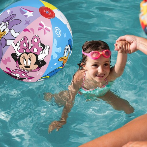 BESTWAY Detská nafukovacia plážová lopta do vody 51 cm Mickey Mouse 91098