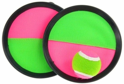 CHYŤOVAŤ LOPIČKU VELCRO HRA HÁDZAŤ CHAŤ PADLE + LOPTIČKA