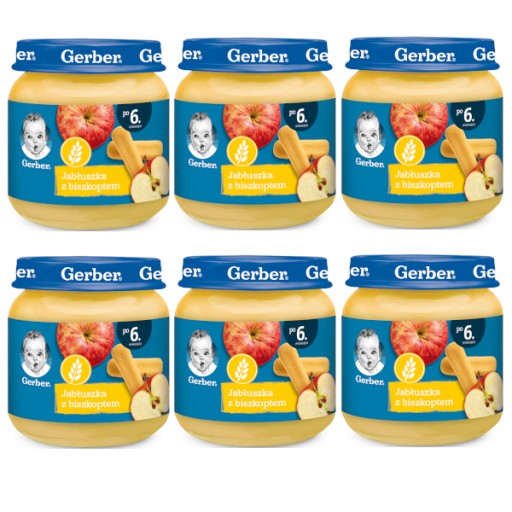 Gerber Jablkový mousse dezert s piškótou 125 g