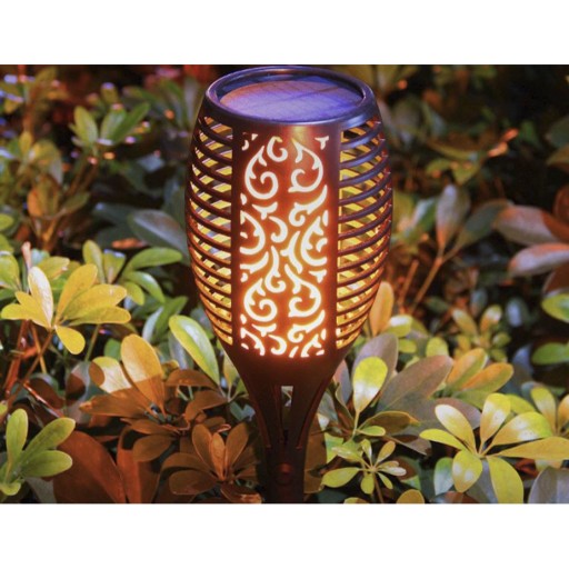 Solárna lampa Baterka s LED efektom Flame Fire Flame Garden Stick