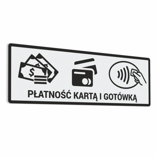 Nálepka - Platba kartou a v hotovosti - 10x30