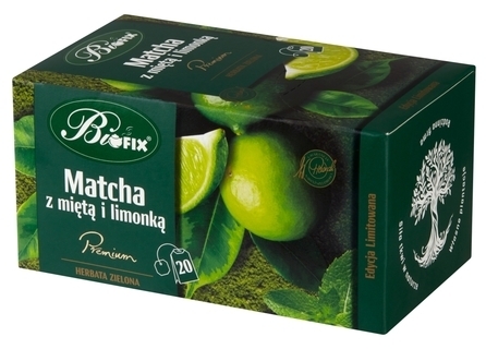 Čaj MATCHA s obálkami Mäta a Limetka 40 Bifix