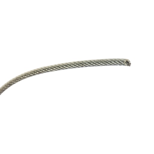 Oceľové lano PVC opláštené 2/3mm 1m
