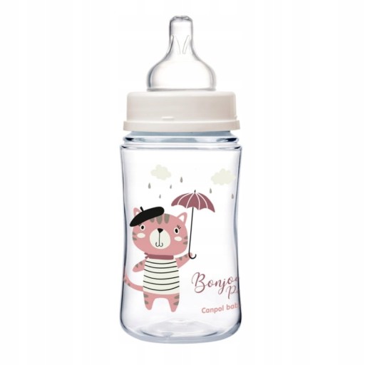 CANPOL Široká antikoliková fľaša 240 ml EasyStart