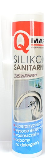 Qmar bezfarebný sanitárny silikón STOP MOLD 300ml