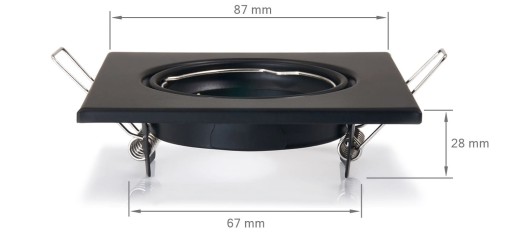 SET ČIERNE HALOGÉNOVÉ SVIETIDLÁ + LED ŽIAROVKA 5W + GU10 3000K