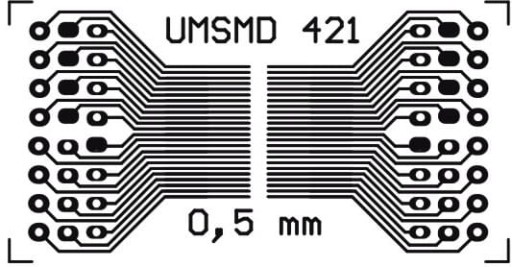 UMSMD421 Univerzálna doska TSOP-48 (0,5 mm raster)