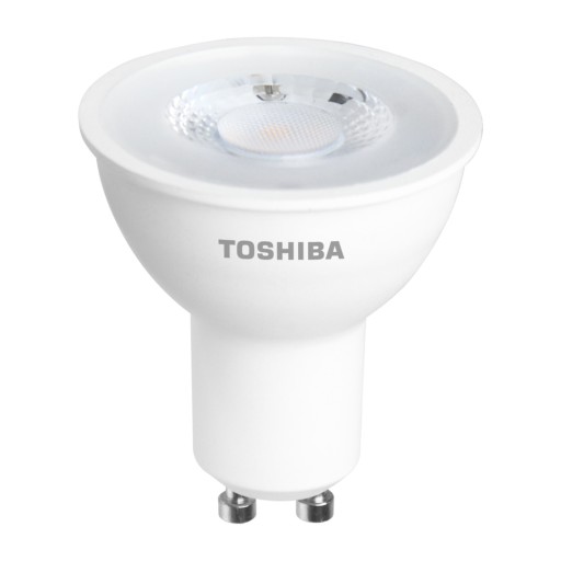 GU10 LED žiarovka 7W = 75W 520lm 6500K Studená TOSHIBA Reflektor stmievateľný