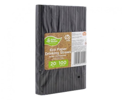 SLAMKY ČIERNY PAPIER 100 KS 6x197mm