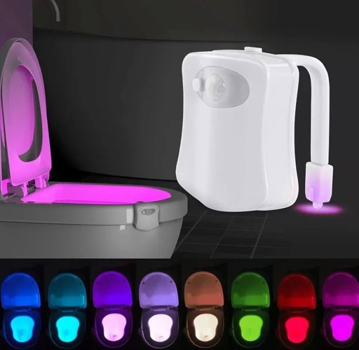 ZD68 RGB LED LAMPA PRE POHYBOVÝ SENZOR TOALET PRE POHODLIE NA WC