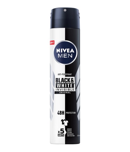 NIVEA MEN Black White pánsky antiperspirant 200 ml