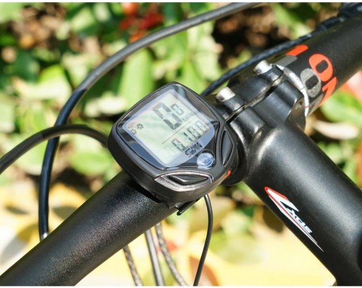 VODEODOLNÝ BICYKLOVÝ POČÍTAČ LED DISPLEJ 14 FUNKCIÍ HODINY
