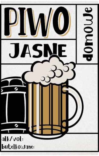 10x Samolepiace FÓLIOVÉ etikety na TMAVÉ pivo