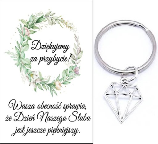 ĎAKUJEME HOSTOM DARČEK SVADOBNÉ SVADOBNÉ DIAMANTOVÉ KĽÚČOVÉ SPOMIENKY