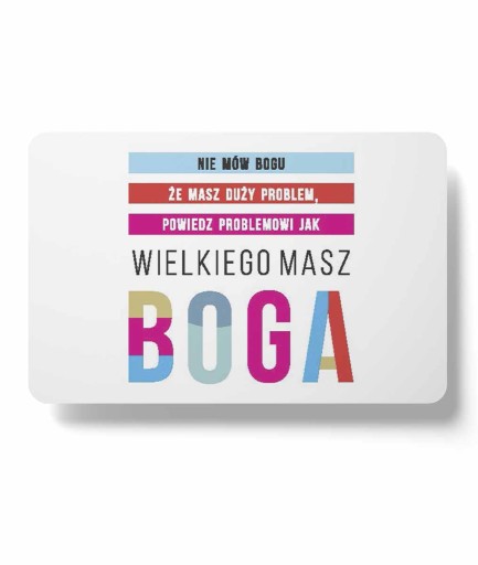 Magnet na chladničku - Nehovor Bohu